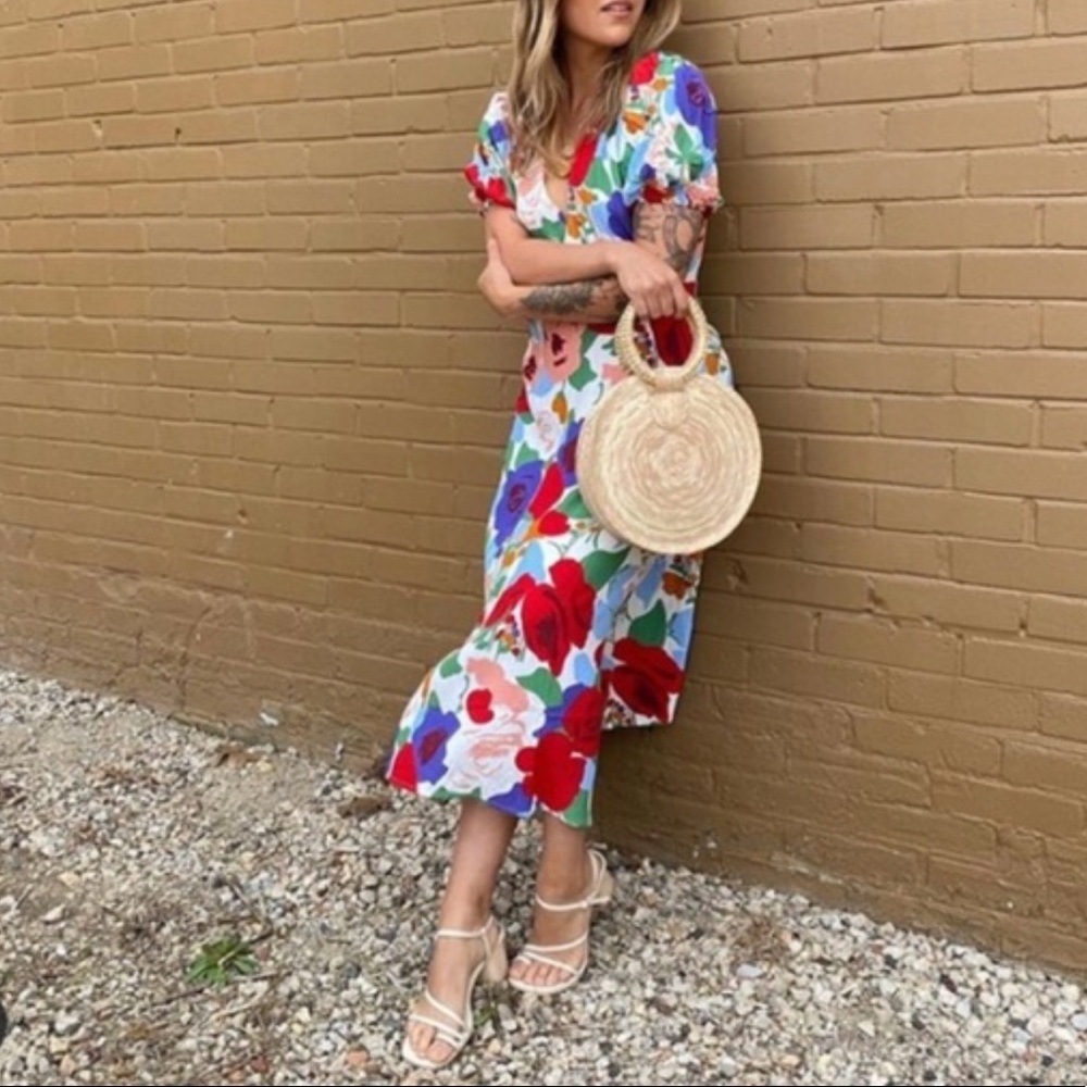 Faithfull the Brand Marie Louise Midi Dress